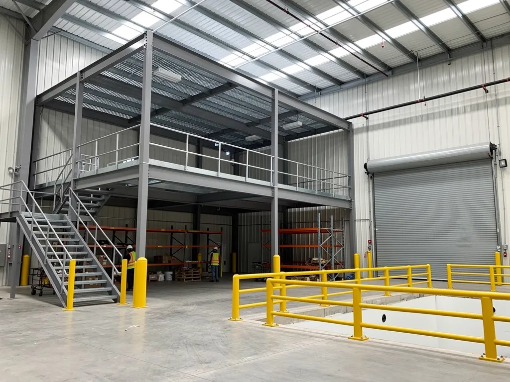 Interior Expansion & Safety Solutions: Mezzanines, Railings, and Bollards